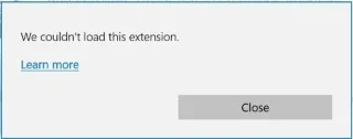 Fix We konden deze extensiefout niet laden in de Edge-browser