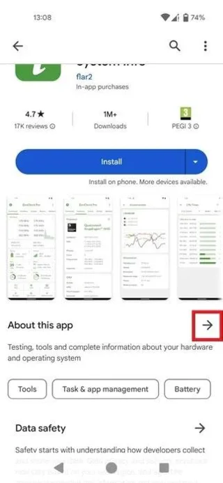 Cara menyemak versi Android dan spesifikasi telefon lain