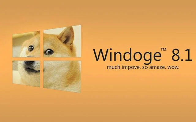 Doge Windows duvar kağıdı, Doge Windows 11 meme, Doge duvar kağıdı