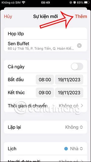 iPhoneカレンダーにイベントの場所を追加する方法