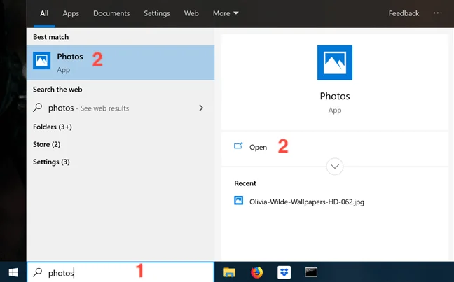 Windows 10 でフォト アプリを開く方法