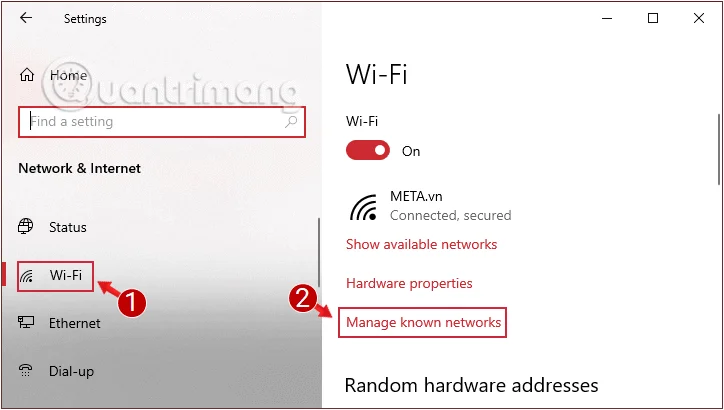 Как удалить сохраненный Wi-Fi в Windows 10?
