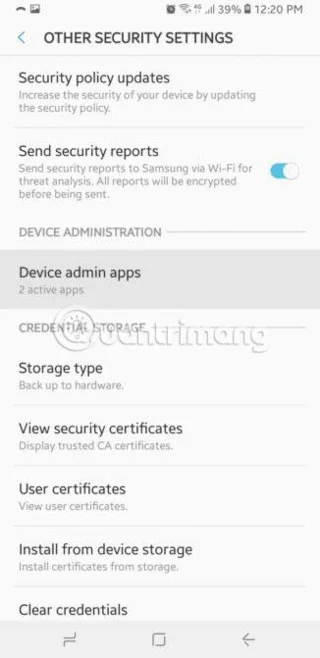 Riavvio dispositivo Android