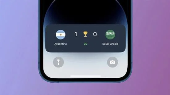 Bola Sepak Forza: Ikuti markah Piala Dunia pada skrin kunci iPhone