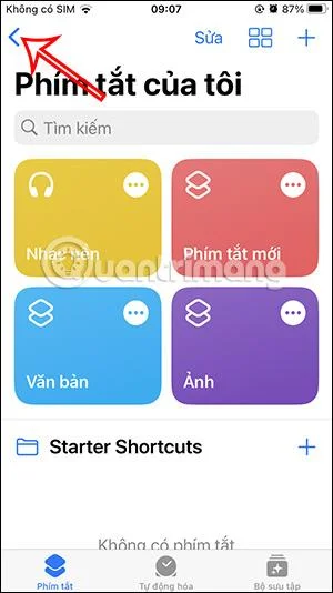 Cara membuat folder pintasan pada Pintasan iPhone