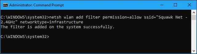 Bagaimana untuk menyekat rangkaian Wi-Fi berdekatan daripada muncul pada Windows