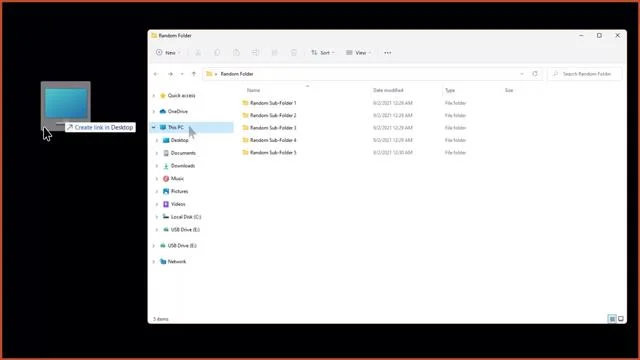 Bu Bilgisayarın Windows 11'de Masaüstüne nasıl getirileceğine ilişkin talimatlar