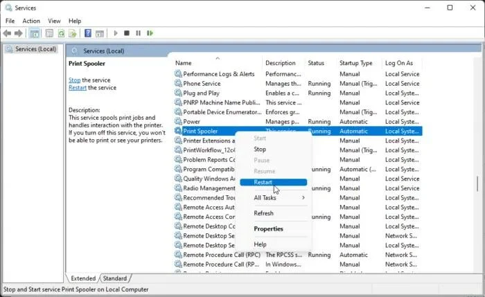 Windows 11'de 0x00000bc4 hatasını düzeltin, yazıcı bulunamadı hatası