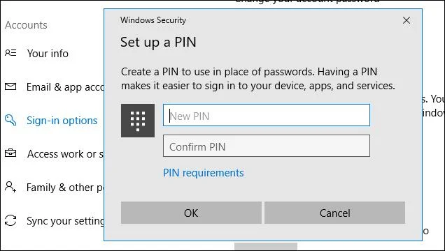 Bagaimana untuk menyesuaikan had aksara PIN Windows 10