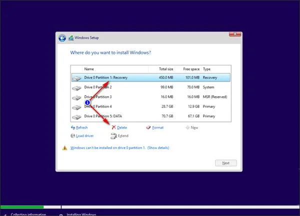 Samenvatting van Windows-installatiefouten op de computer