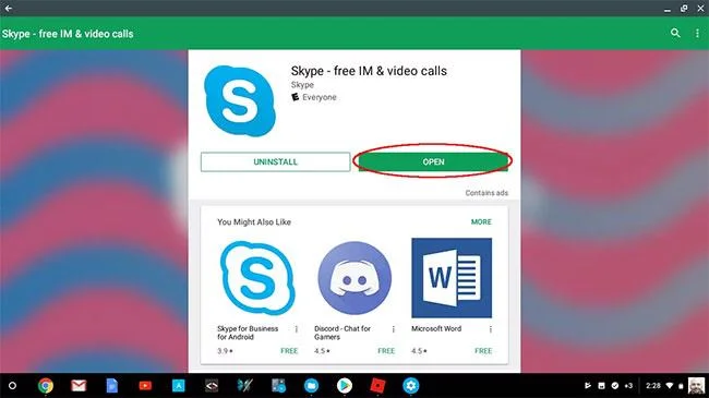 Chromebook'ta Skype nasıl kullanılır?