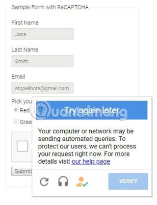 Bagaimana untuk memintas imej ReCAPTCHA Google