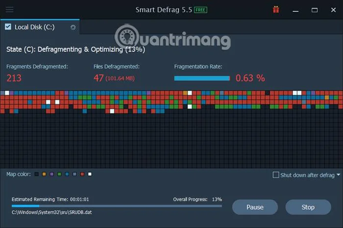 Perisian defragmentasi cakera keras berkualiti