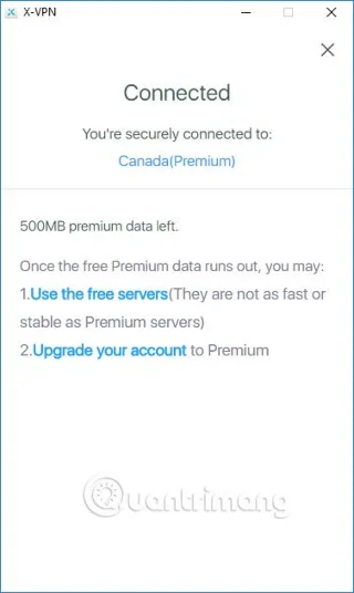 Cara menggunakan X-VPN untuk melayari web tanpa nama pada Windows