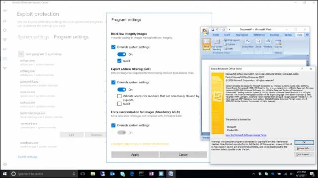 Erhöhen Sie die Sicherheit von Windows 10 mit Exploit Protection
