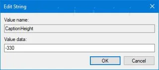 Comment redimensionner les boutons de légende dans Windows 10