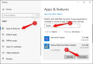 Comment désinstaller complètement Microsoft Teams sur Windows 10