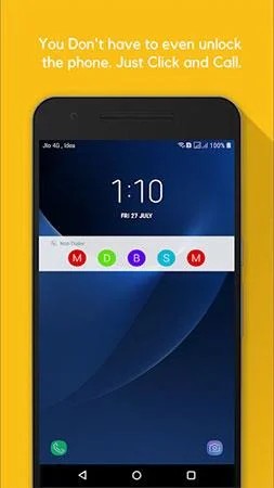Cara memanggil dengan pantas pada skrin kunci Android dan pemberitahuan