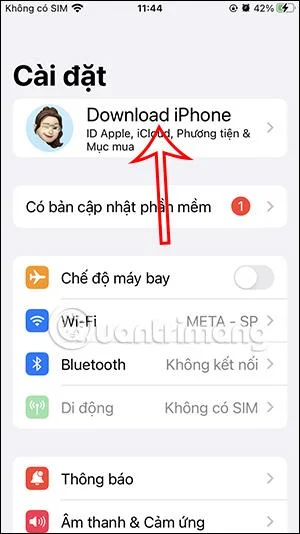 Arahan untuk mematikan penyegerakan foto iPhone ke iCloud
