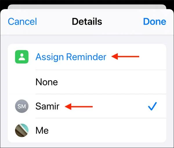 Cara berkongsi senarai dalam apl Peringatan pada iPhone