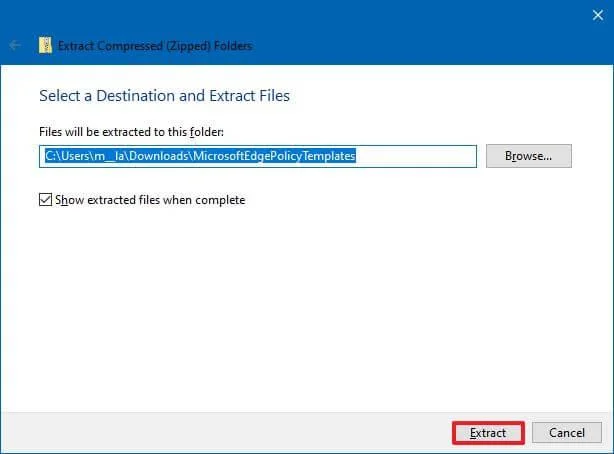 So installieren Sie die Microsoft Edge-Gruppenrichtlinienvorlage unter Windows 10