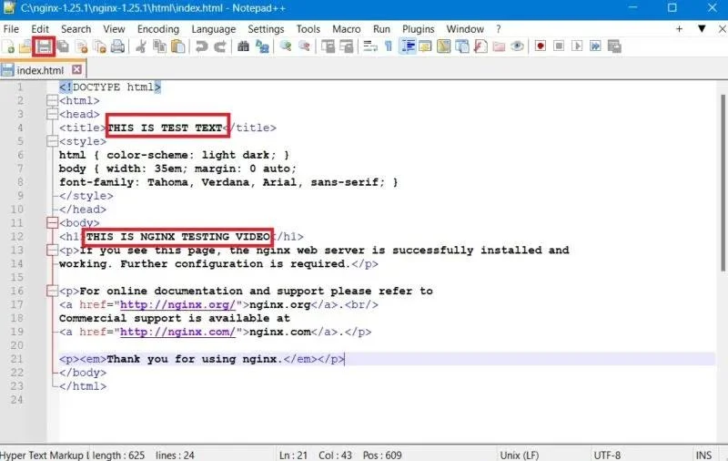 Windows'ta Nginx Sunucusu nasıl kurulur ve çalıştırılır