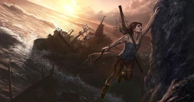 Sila muat turun satu set kertas dinding untuk komputer anda dengan tema filem Tomb Raider - 2018