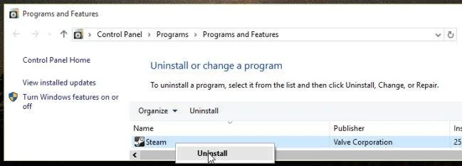Instructions pour supprimer les logiciels malveillants de Steam