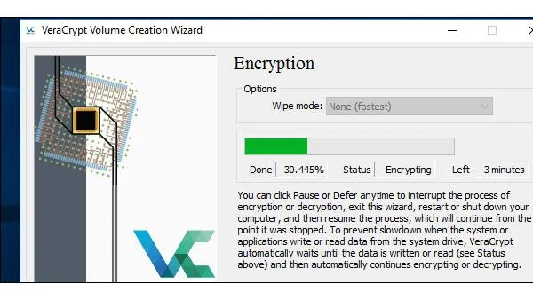 Bagaimana untuk menyulitkan pemacu sistem Windows dengan VeraCrypt