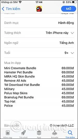 Cara melihat harga item, item permainan dan aplikasi di App Store