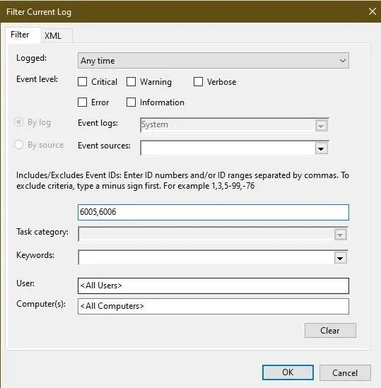 Windows 10'da başlatma ve kapatma geçmişi nasıl görüntülenir?