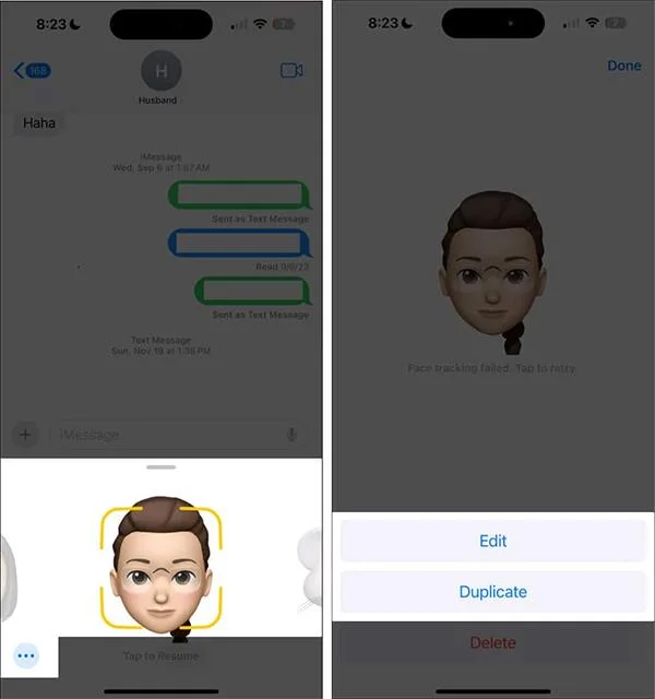 Modifier mémoji
