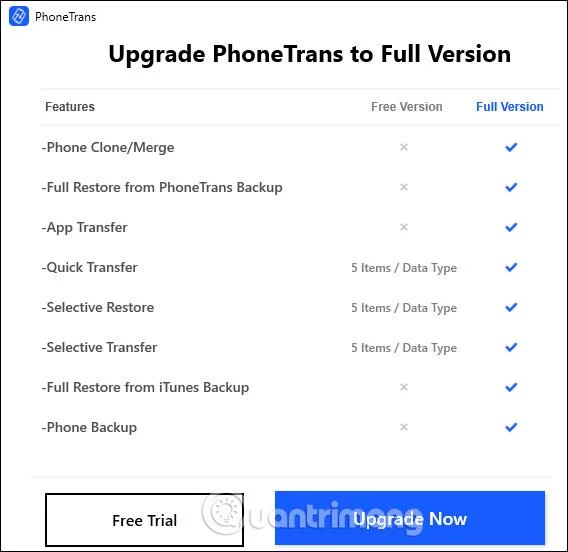 Cara menggunakan PhoneTrans untuk memindahkan data iPhone ke iPhone, Android