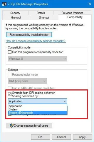Comment changer le DPI pour corriger les anciennes erreurs d'affichage des applications sous Windows 10