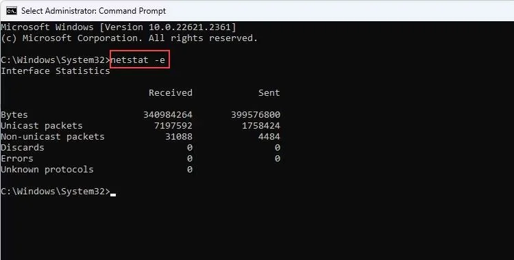 Ağ etkinliğini izlemek için Windows 11'de Netstat komutu nasıl kullanılır?
