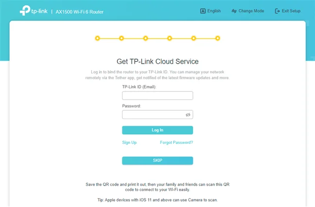 TP-Link WiFi 6 yönlendiricisine TP-Link Kimliği nasıl oluşturulur ve eklenir