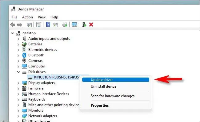 Windows 11'de sürücüler nasıl güncellenir