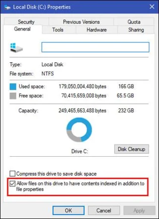 Helah kecil untuk membantu meningkatkan Pengindeksan Carian Windows