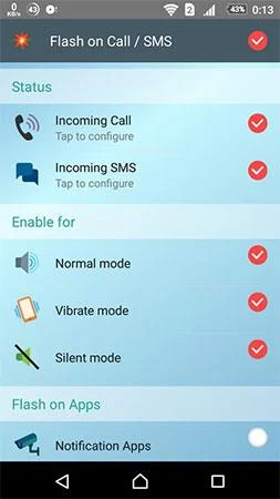 Cómo activar el flash de notificación cuando hay una llamada o mensaje en Android