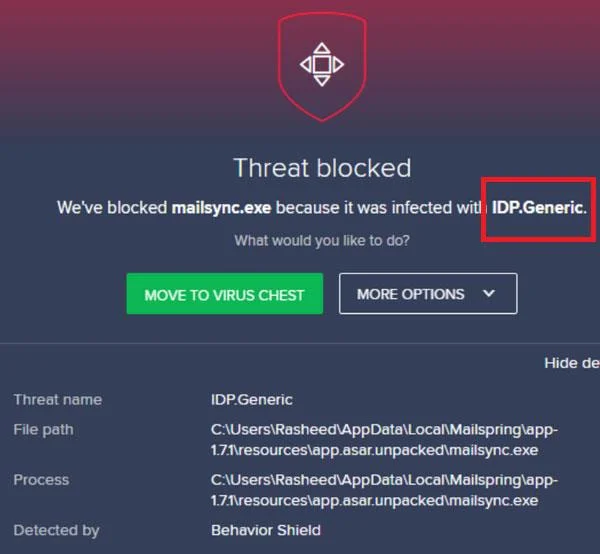 IDP.generic virüsü nedir ve nasıl kaldırılır?