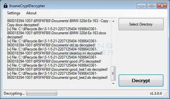 Bagaimana untuk menyahsulit perisian tebusan InsaneCrypt (Everbe 1.0)