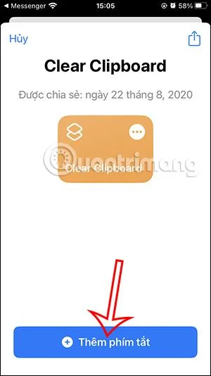 Arahan untuk memadam papan keratan pada iPhone