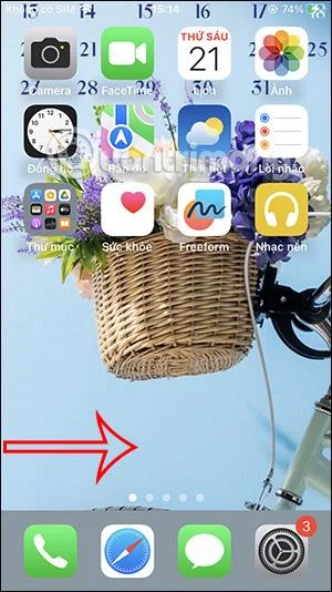 IPhoneのロック画面からイベントカレンダーを表示する方法