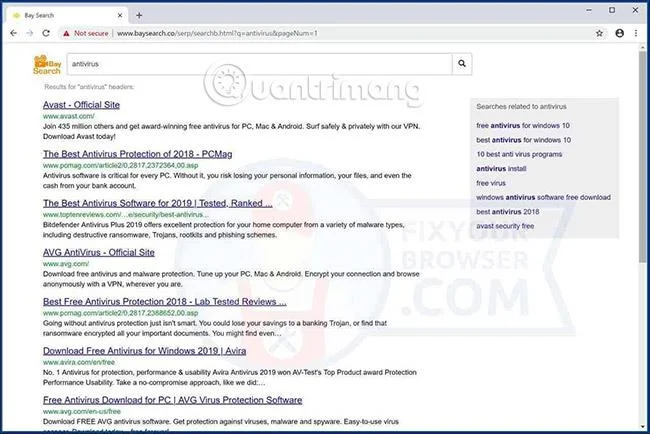 Bagaimana untuk membuang Baysearch.co