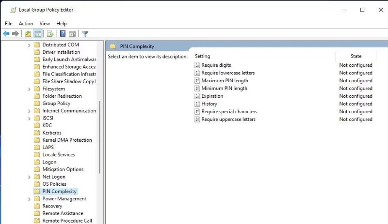 Windows 10/11'de PIN uzunluğu nasıl artırılır