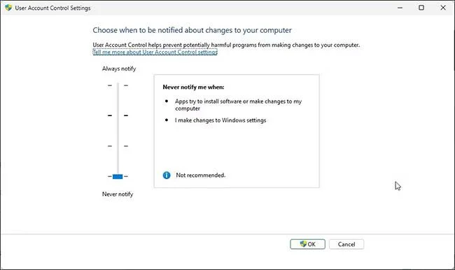 4 manieren om Gebruikersaccountbeheer (UAC) uit te schakelen op Windows 11