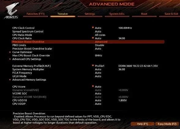 Arahan undervolt mengurangkan suhu CPU