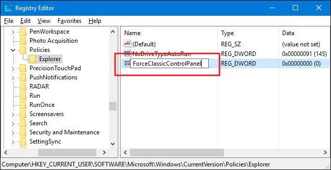 Tukar paparan lalai Panel Kawalan pada komputer Windows