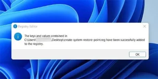 Bagaimana untuk menambah pilihan Cipta Titik Pemulihan Sistem pada menu konteks Windows