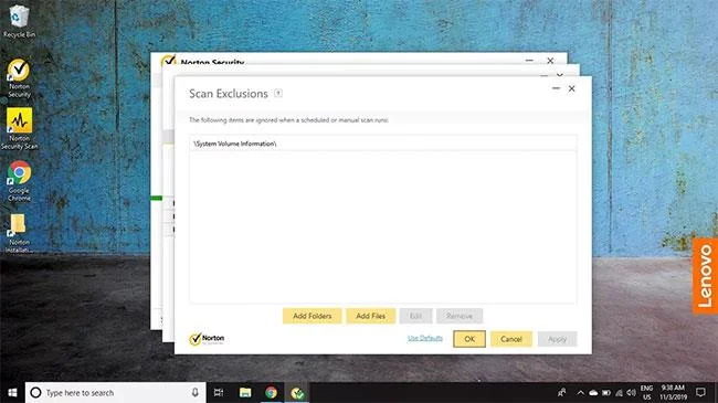 Bagaimana untuk mengecualikan fail semasa mengimbas dengan Norton Antivirus
